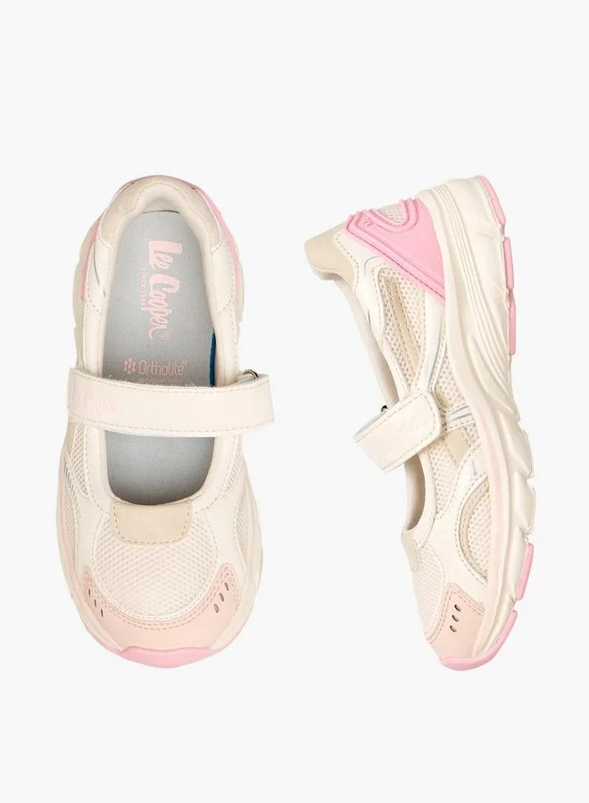 لي كوبر حذاء ماري جين بناتي بشريط لاصق